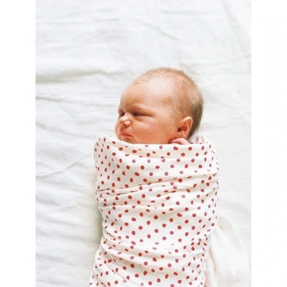Organic Baby Receiving Blanket & Hat Set Pink Newborn New With Tags
